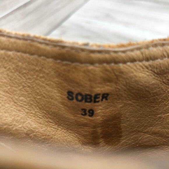 Silent D Anthropologie Ankle Boots Women's EU 39 Brown Leather Back Zip Booties - Picture 11 of 12